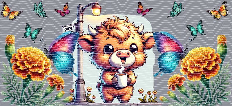 16oz Highland Cow P41983