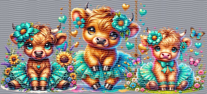 16oz Highland Cow P897