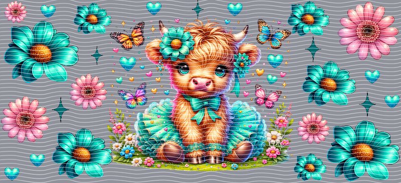 16oz Highland Cow P898